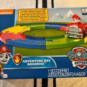NEW Paw Patrol Marshall T6 Adventure Bay Roadway Racer Track Set 8 pc